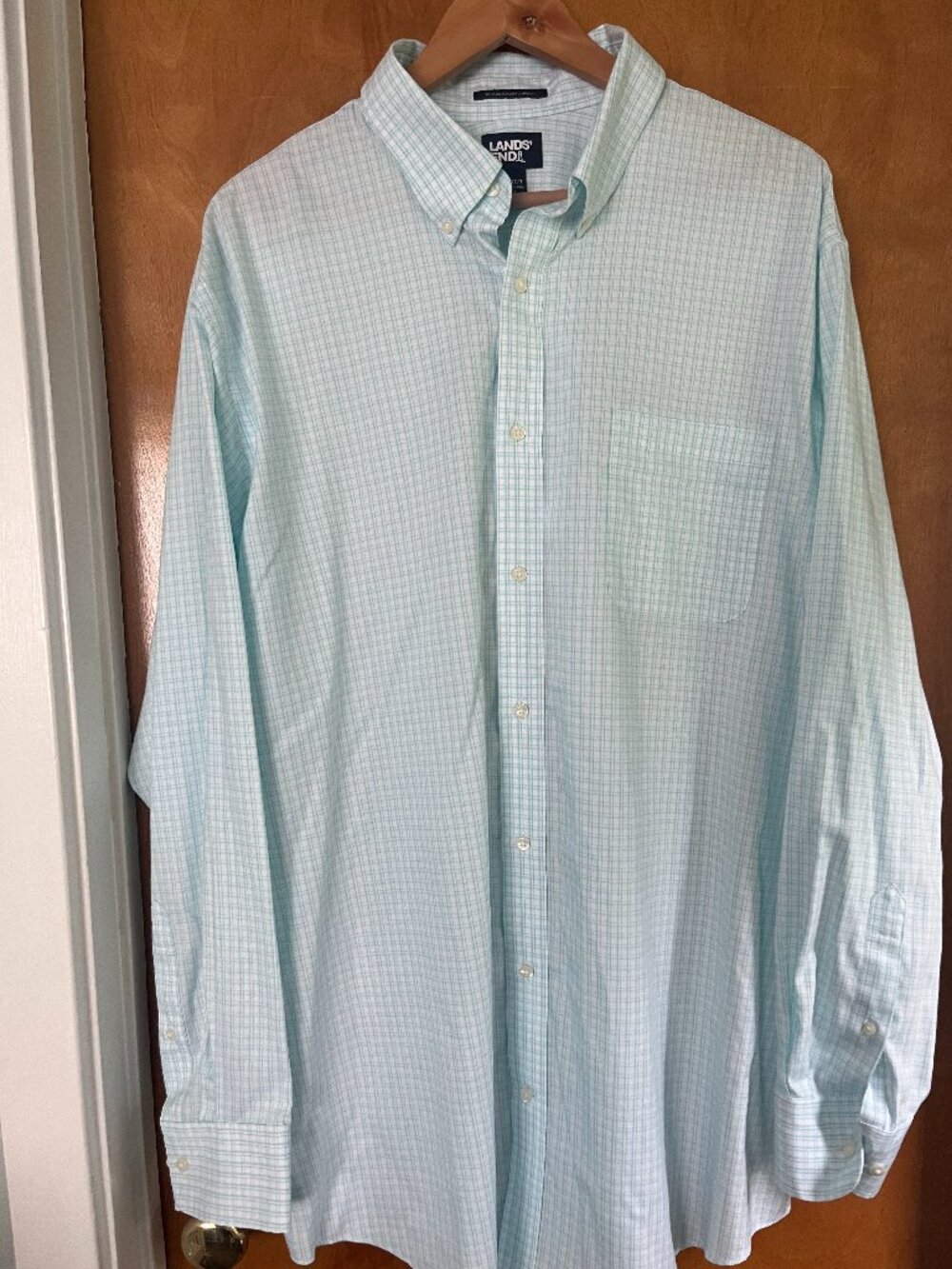 mens dress shirt, Lands End, Big and Tall,18- 37Tall
